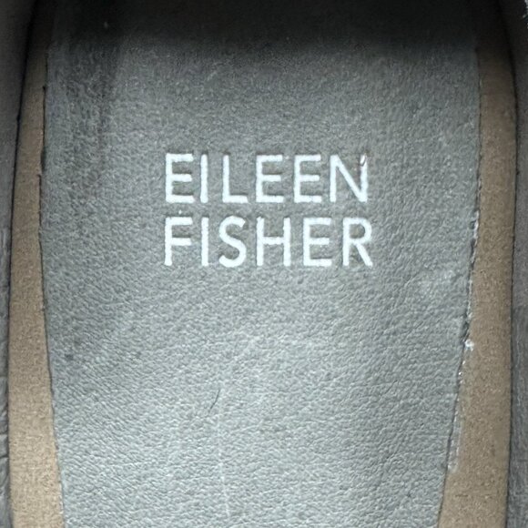 Eileen Fisher Perry Tumbled Nubuck Bootie Size 7.5 Tan Ankle Preppy - Picture 12 of 15